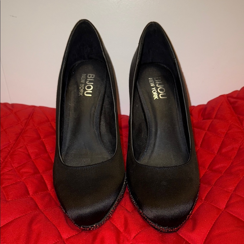 Bijou Black Studded Women's Shoes 7.5W